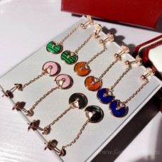 Cercei Cartier Amulette de Cartier cu diamant și aur roz