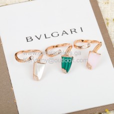 Inel Bvlgari Gelati cu pietre montate în aur roz și diamante Perfect