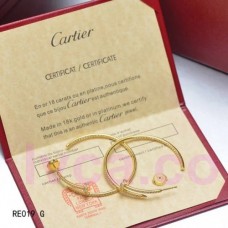 Cercei Cartier Juste Un Clou din aur galben de 18K cu diamante