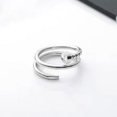 Cartier Juste Un Clou White Gold Nail Ring dublu