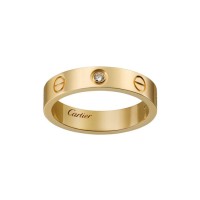 Verighetă Cartier Love din aur galben de 18K cu 1 diamant