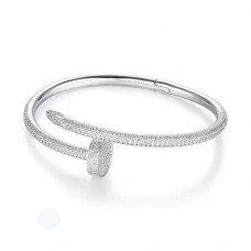 Cartier Juste Un Clou Bratara Aur Alb Diamante