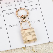 Inel/cataramă pentru eșarfă Hermes Lock în aur roz