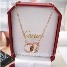 Colier Cartier Love din aur roz