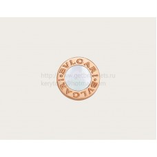 BVLGARI BVLGARI CREAZĂ-ȚI PERECHEA Cercei simpli din aur roz cu sidef