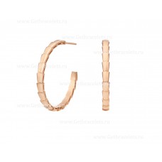 Cercei Bvlgari Medii Serpenti Viper din aur roz de 18K