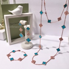  Set Van Cleef Arpels Alhambra cu agat și diamante