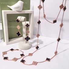  Van Cleef Arpels Alhambra cu set de onix cu diamante