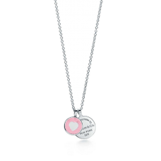 Colier cu pandantiv dublu rotund Return To Tiffany, cadou de Ziua Îndrăgostiților