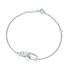 Colier cu pandantiv Tiffany 1837 cu cercuri interconectate, brățară, bijuterii de Ziua Îndrăgostiților