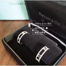 Cercei rotunzi Tiffany Atlas din argint sterling cu cristale, bijuterii pentru femei