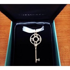 Colier cu pandantiv Tiffany Atlas Keys din argint/aur roz, cu incrustații