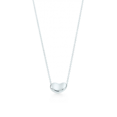 Colier cu pandantiv Tiffany Elsa Peretti din argint, model fasole