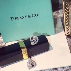 Cercei Tiffany Enchant din argint 925 cu formă de inimă goală și cristale încrustate