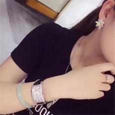 Cercei Tiffany în formă de floare cu cristale galbene și albe, bijuterii pentru femei