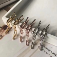 Cercei Tiffany Hardwear cu legături interconectate, bijuterii din argint Sterling, SUA