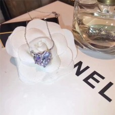 Colier fals Tiffany cu cristale inimă, bijuterii, vânzare în Malaezia pentru femei