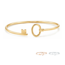 Brățară Tiffany Keys din sârmă, argint sterling, bijuterii moderne de designer