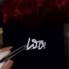 Inel Tiffany Palomas Graffiti Love Letter Crystals Ring Street Women