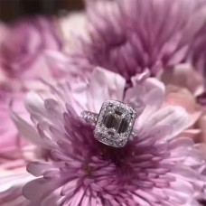 Inel Tiffany Square Crystal îngust, popular