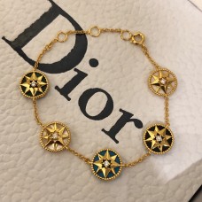 Brățară Dior Rose Des Vents multicoloră cu pandantive Ore Lucy Star din aur galben de 18K