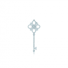 Colier cu pandantiv Tiffany Keys Floret Key cu diamante, bijuterii