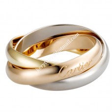 Inel Trinity De Cartier Classics din aur alb/aur galben/aur roz cu diamante