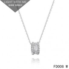 Pandantiv Van Cleef Arpels Perlee din aur alb cu diamante, 3 rânduri