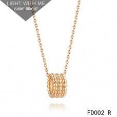 Pandantiv Van Cleef Arpels Perlee Aur Roz 3 Rânduri