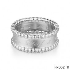 Inel Van Cleef Arpels Perlee Signature în aur alb