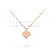 Pandantiv Van Cleef Arpels Sweet Alhambra Aur Rose