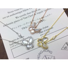 Pandantiv Van Cleef Arpels cu două fluturi și sidef, diamant