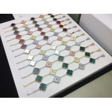 Brățară Van Cleef Arpels Alhambra cu 5 motive și sidef, diamant