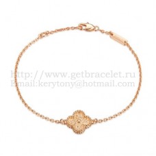Bratara Van Cleef Arpels Alhambra Aur Roz