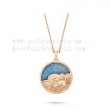 Colier lung Van Cleef Arpels Zodiaque Cancri Rose Gold Quartz