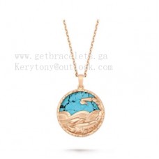 Colier lung Van Cleef Arpels Zodiaque Scorpii Aur roz turcoaz