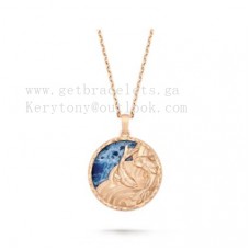 Colier lung Van Cleef Arpels Zodiaque Piscium Rose Gold Sodalite
