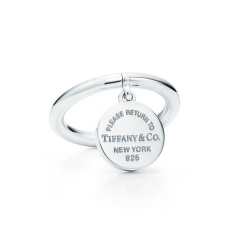 Pandantiv cu etichetă rotundă Return To Tiffany, bijuterii din argint sterling